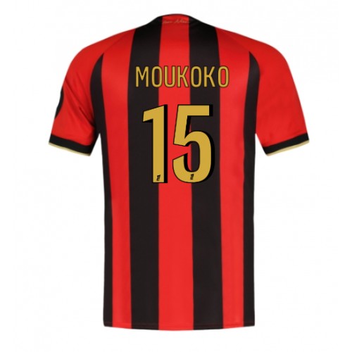 Fotballdrakt Herre OGC Nice Youssoufa Moukoko #15 Hjemmedrakt 2024-25 Kortermet